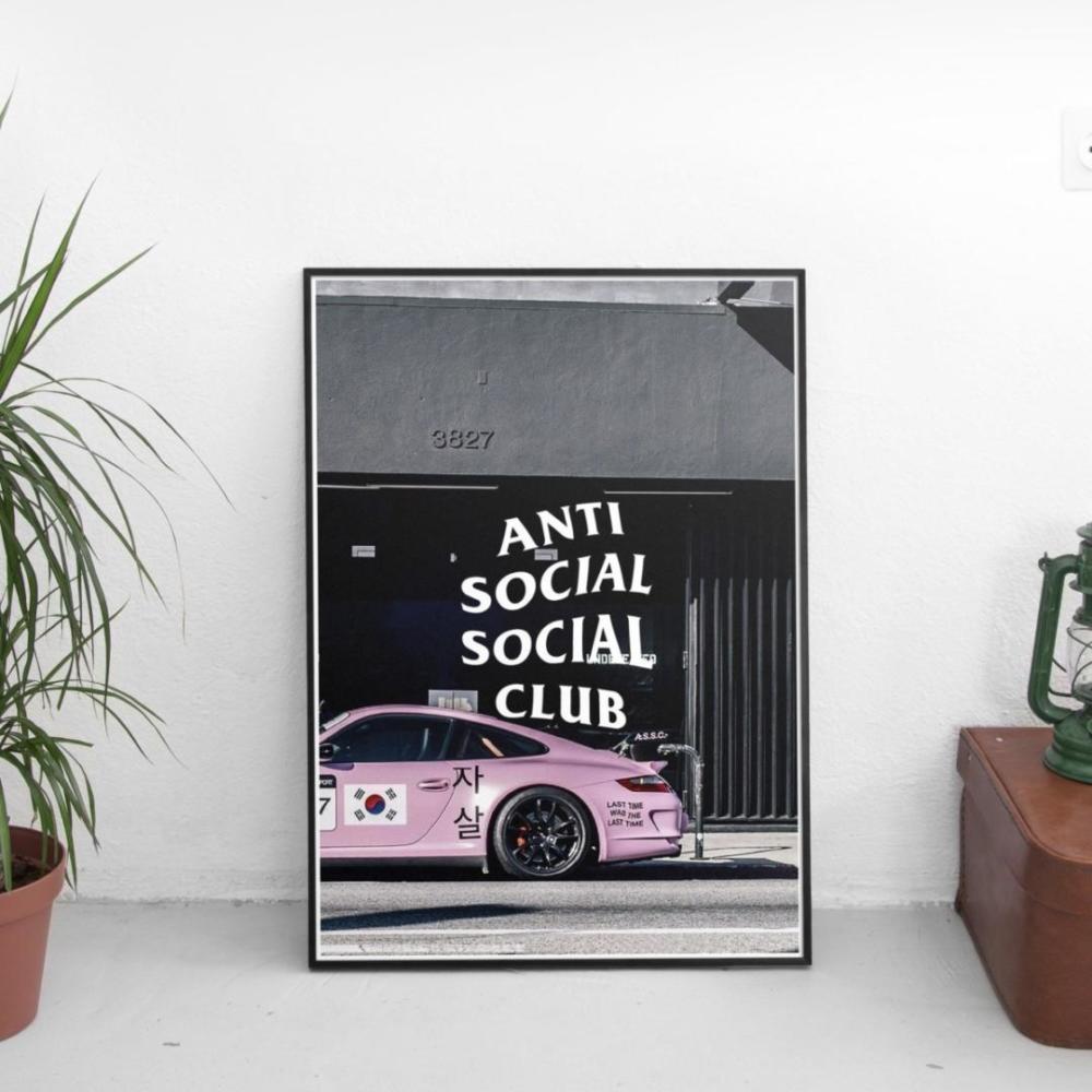(ASSC) Anti Social Social Club Car Poster