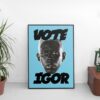 Tyler The Creator - Vote Igor Poster Blue