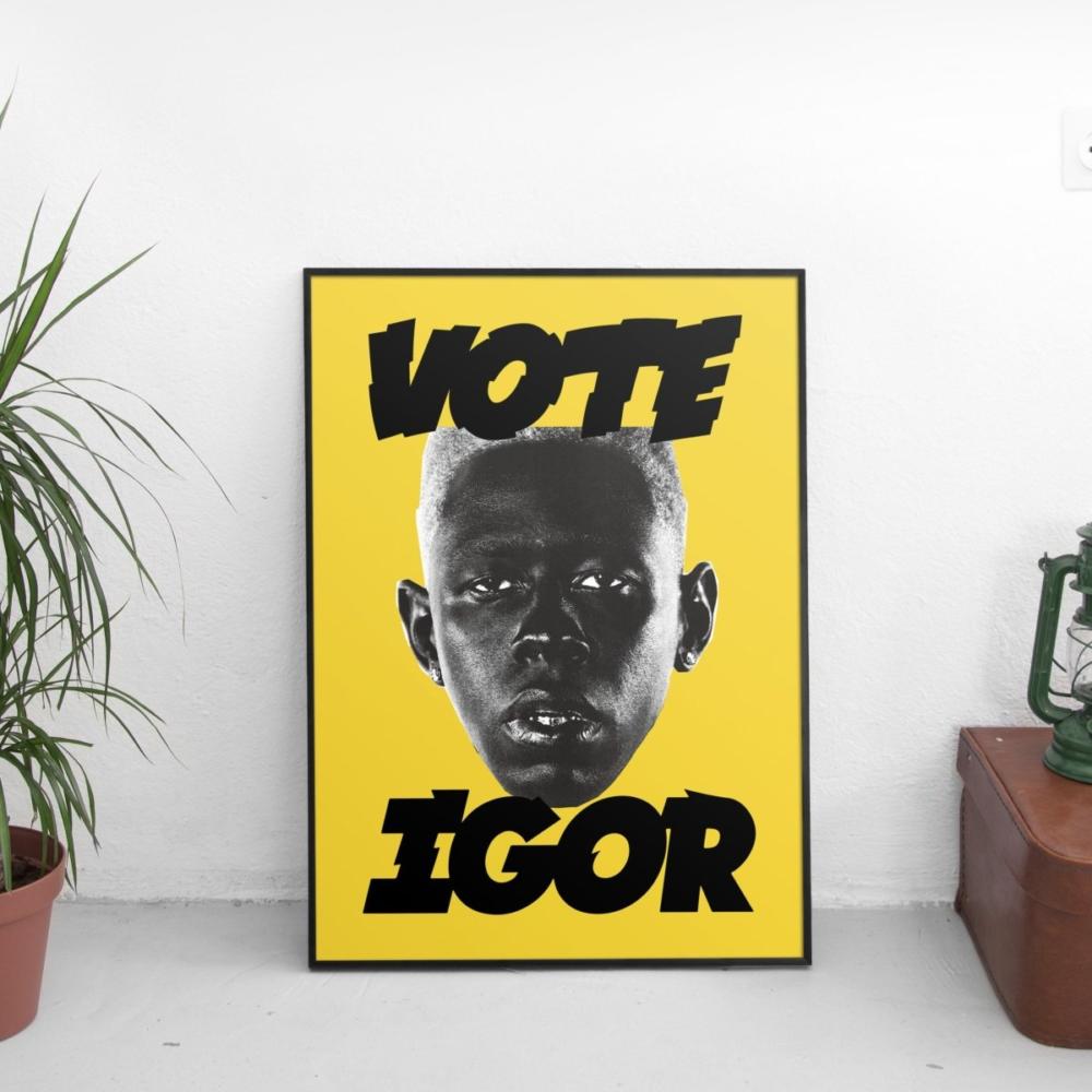 Tyler The Creator - Vote Igor Poster Yellow