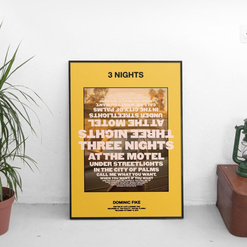 Dominic Fike - 3 Nights Poster