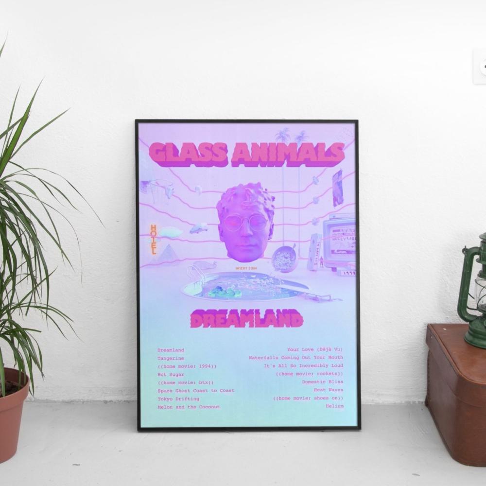 Glass Animals - Dreamland Tracklist Poster