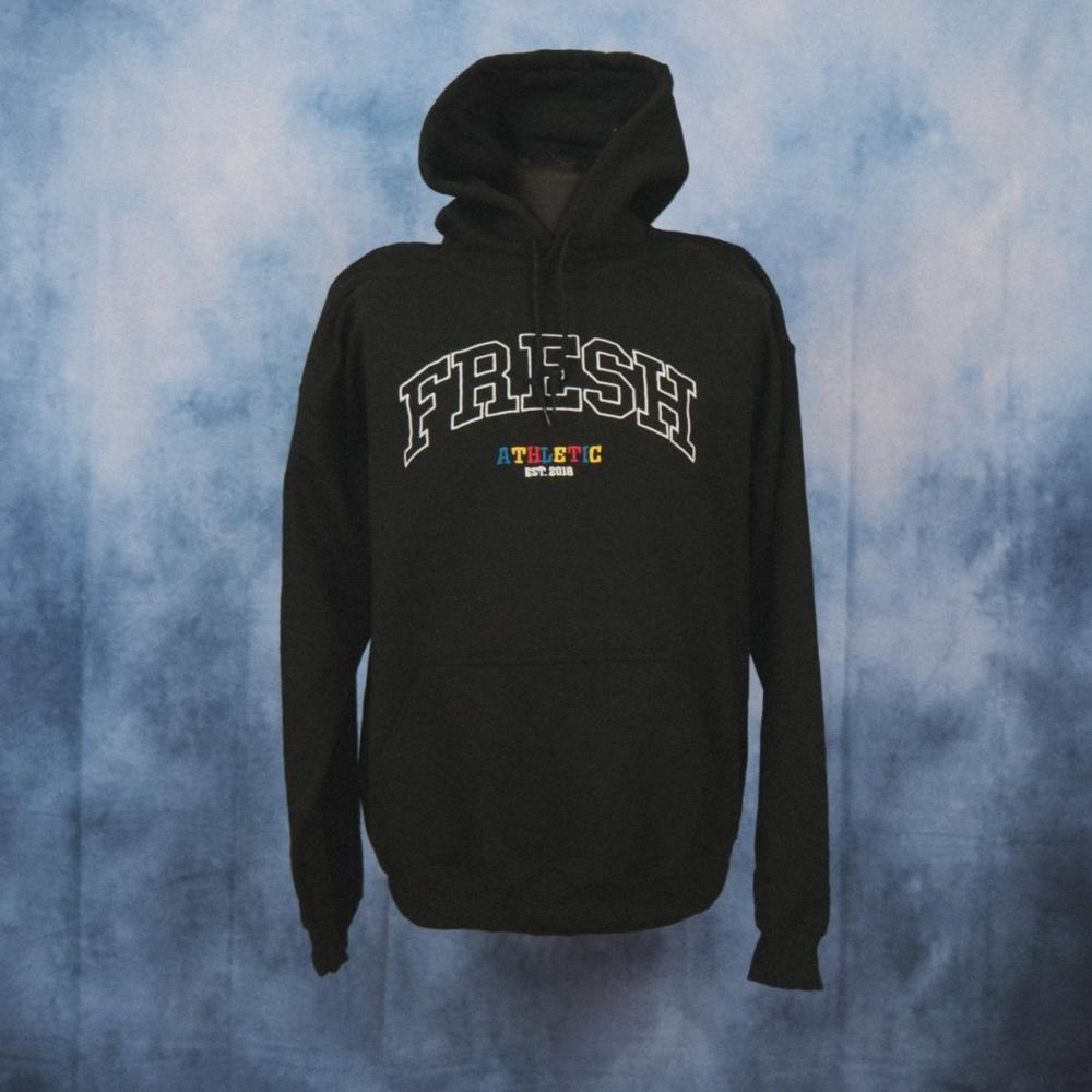 Fresh Athletic College Unisex Embroidered Hoodie