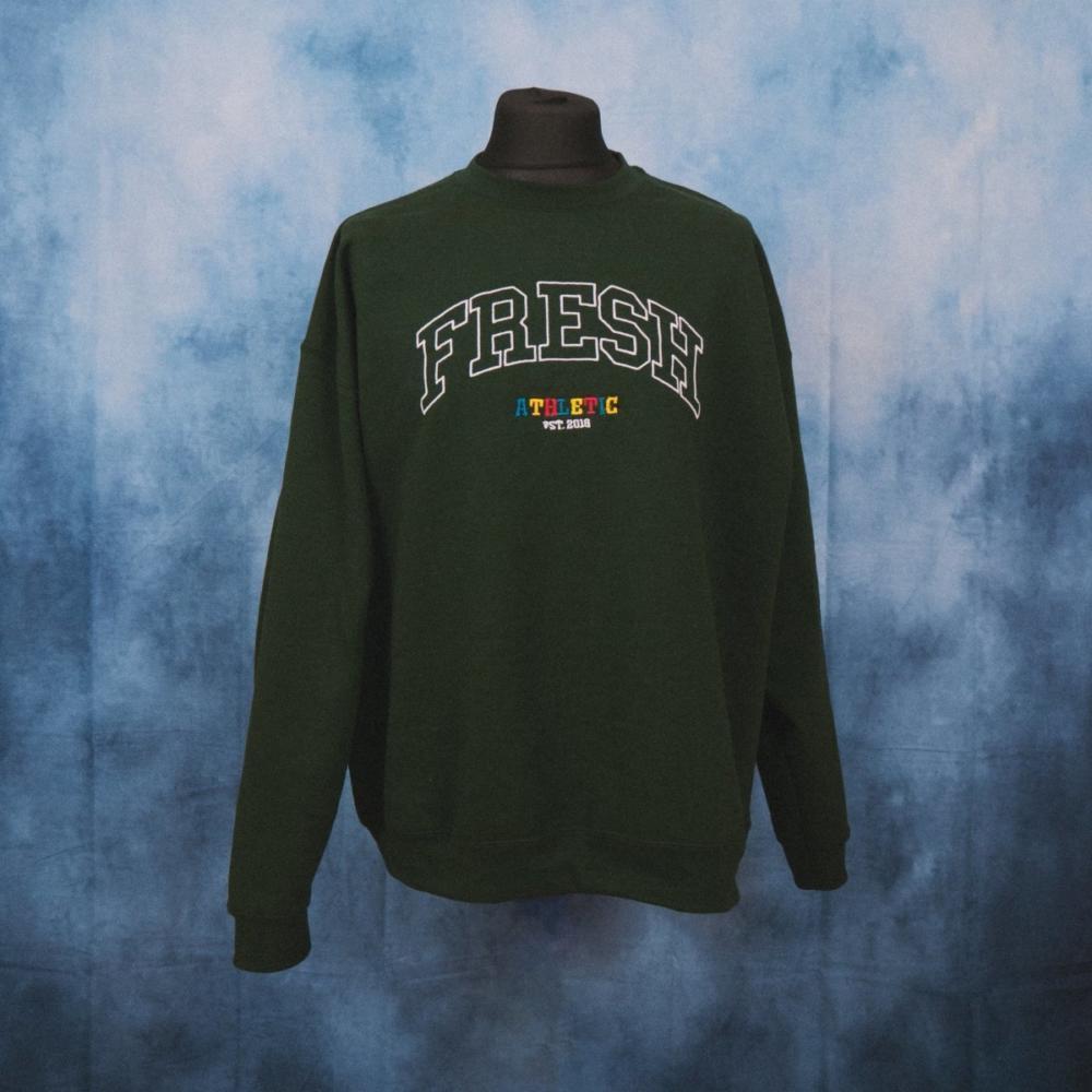 Fresh Athletic College Unisex Embroidered Sweater