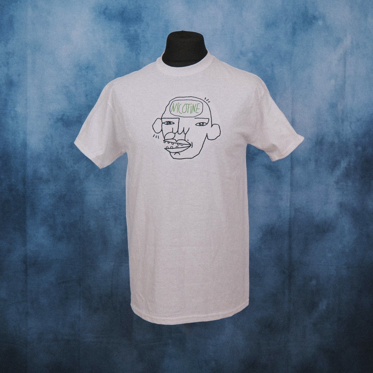 'Nicotine Head' Unisex Embroidered T-Shirt