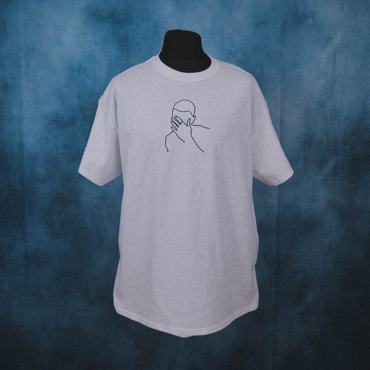 Frank Ocean - Blonde Cover Art Outline Unisex Embroidered T-Shirt
