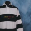The Fresh Stuff LTD Unisex Embroidered Striped Navy/White Rugby Shirt
