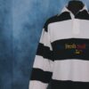 The Fresh Stuff LTD Unisex Embroidered Striped Navy/White Rugby Shirt