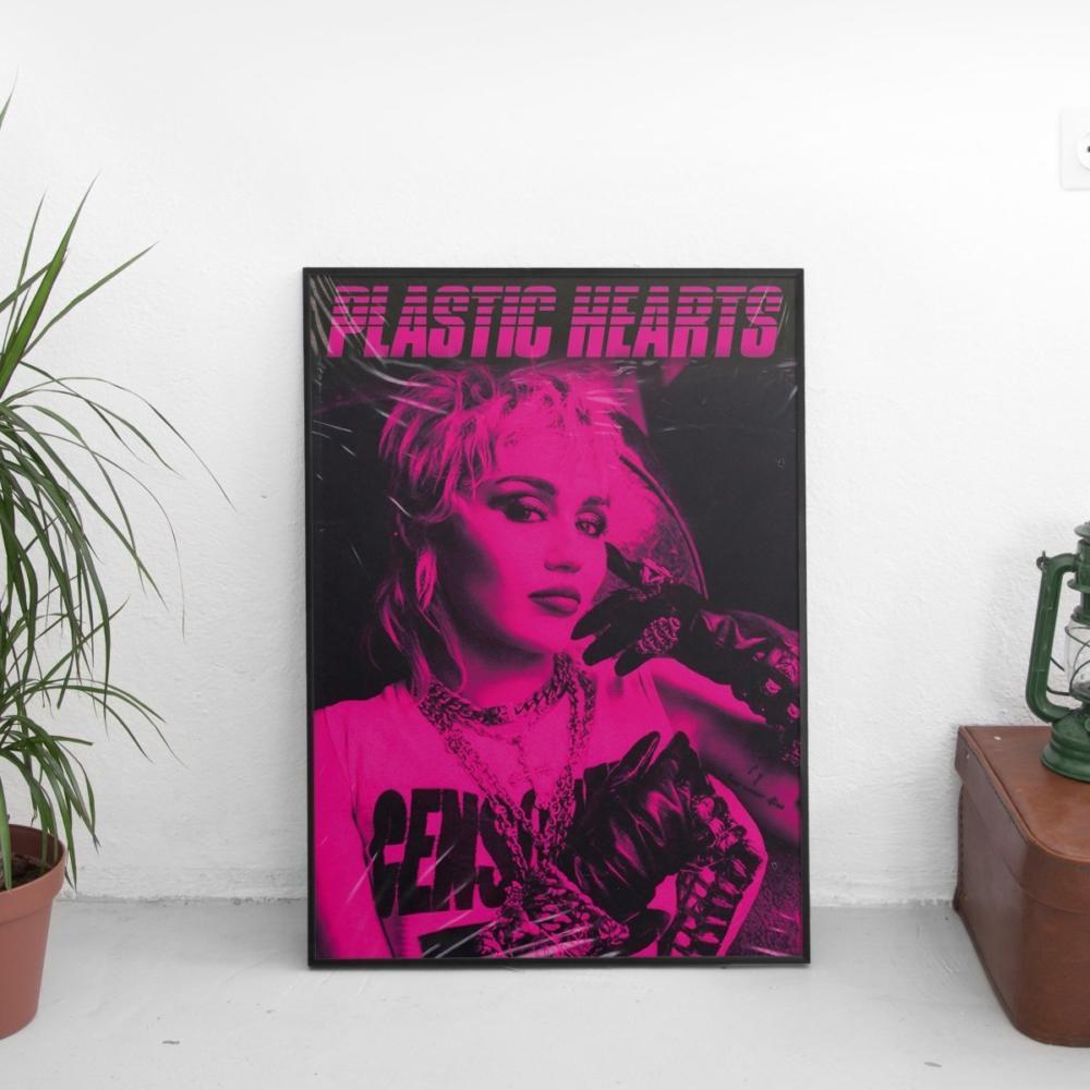 Miley Cyrus - Plastic Hearts Cover Art Poster