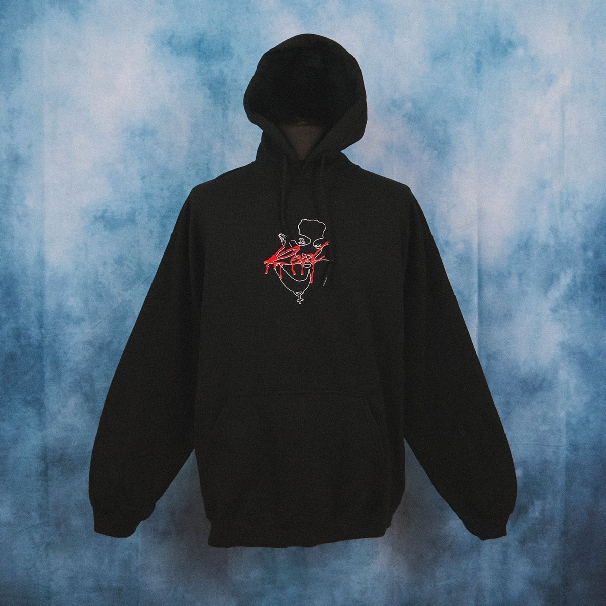 Playboi Carti - Whole Lotta Red Outline Unisex Embroidered Hoodie
