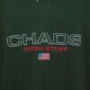Chads Unisex Embroidered Green Rugby Shirt