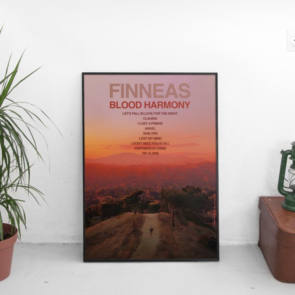 FINNEAS - Blood Harmony Tracklist Poster