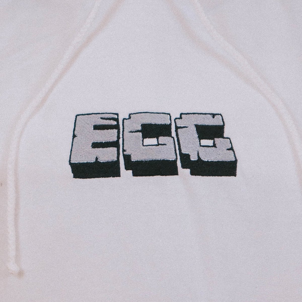 Epic Gamer Grandma - Minecraft EGG White Embroidered Hoodie