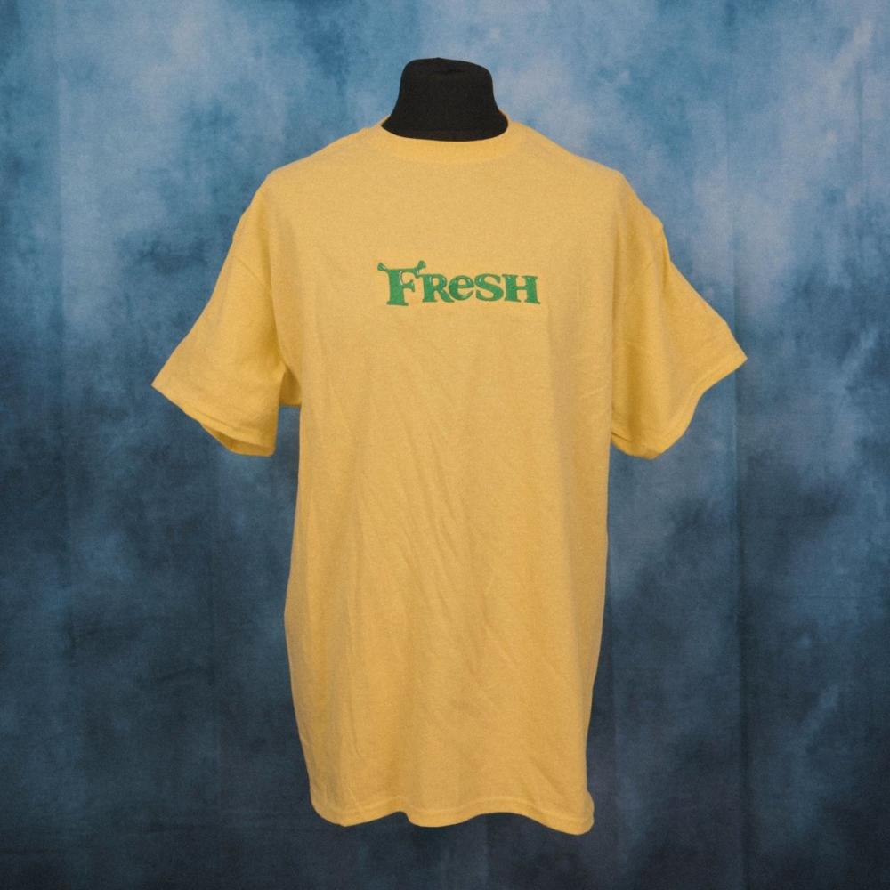 Fresh Swamp Light Yellow Unisex Embroidered T-Shirt