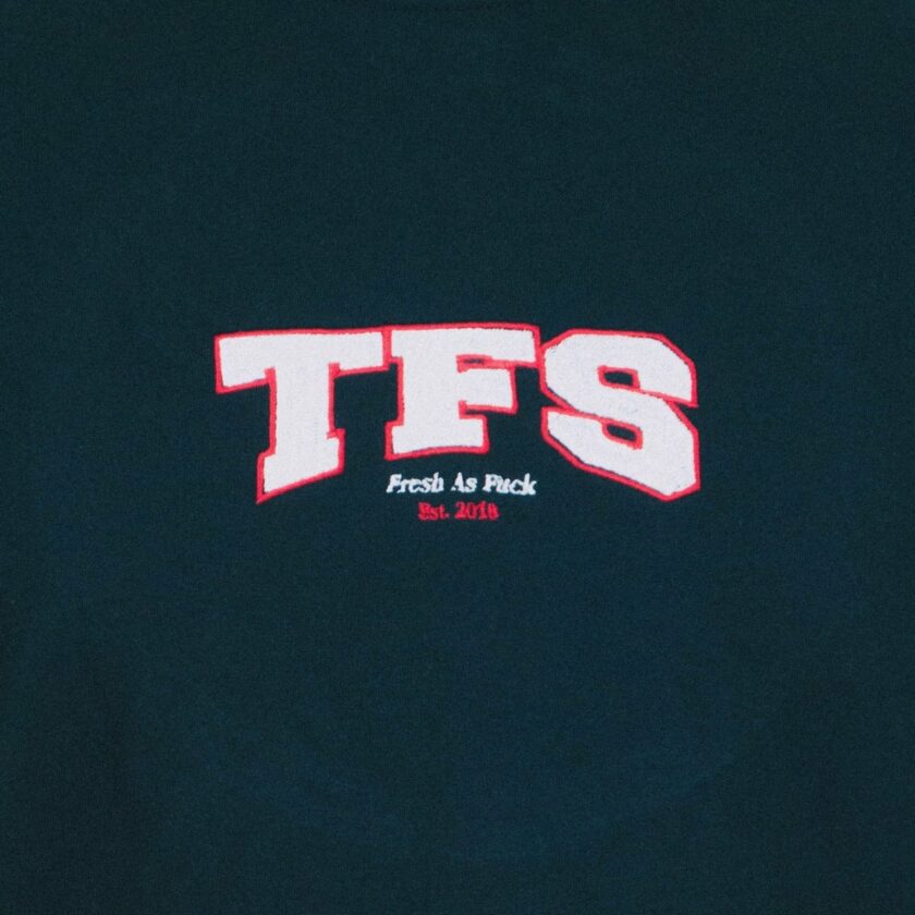 TFS College Navy Unisex Embroidered Heavy T-Shirt