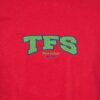 TFS College Red Unisex Embroidered Heavy T-Shirt