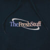 The Fresh Stuff – Retro Logo Unisex Embroidered Hoodie (Navy)