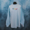 The Fresh Stuff - Retro Logo Unisex Embroidered Long Sleeve T-Shirt (Light Blue)