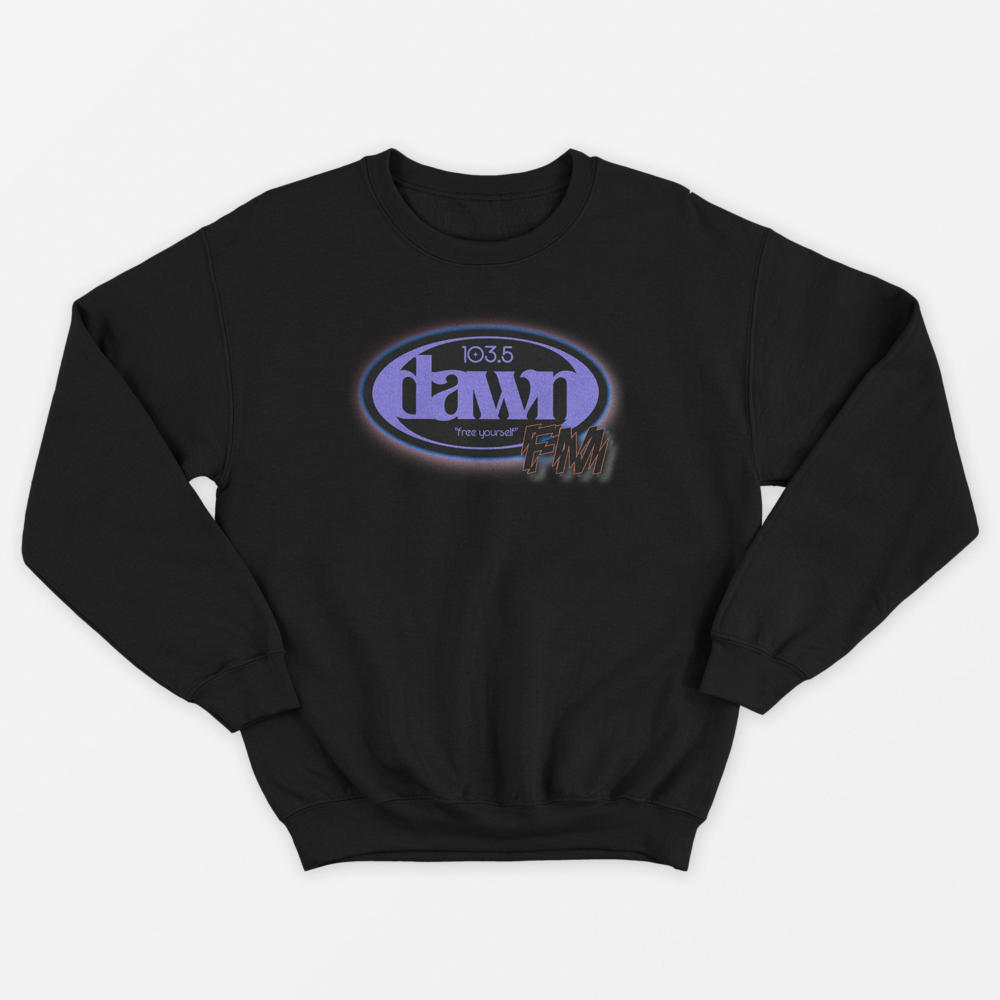 Dawn FM Radio Unisex Black Sweater