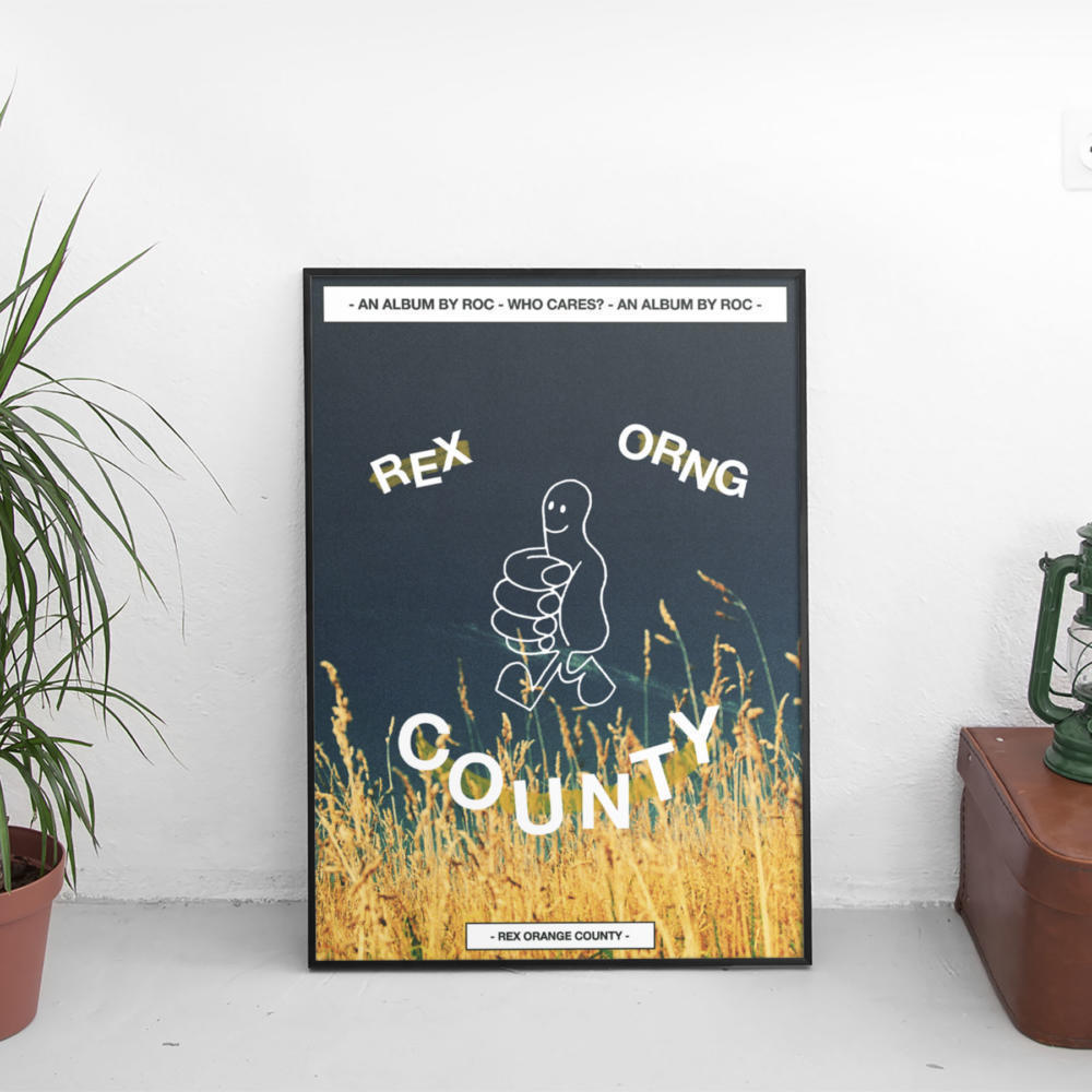 HAPPY - Who Cares - Rex Orange County Poster
