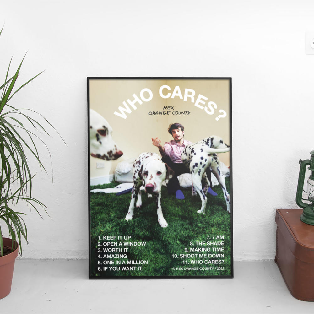 Who Cares? Tracklist - Rex Orange County Poster