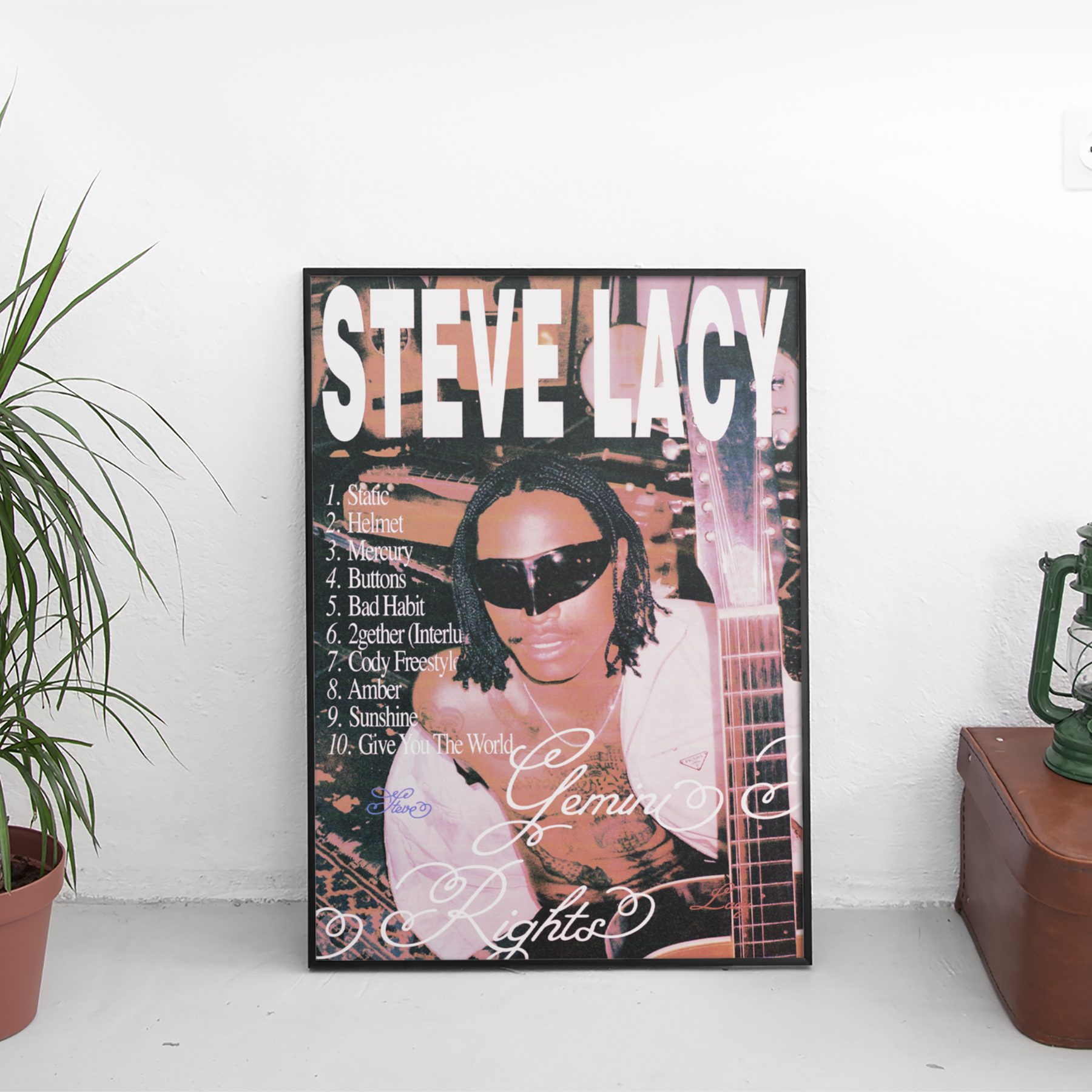 Gemini Rights - Steve Lacy Tracklist Poster