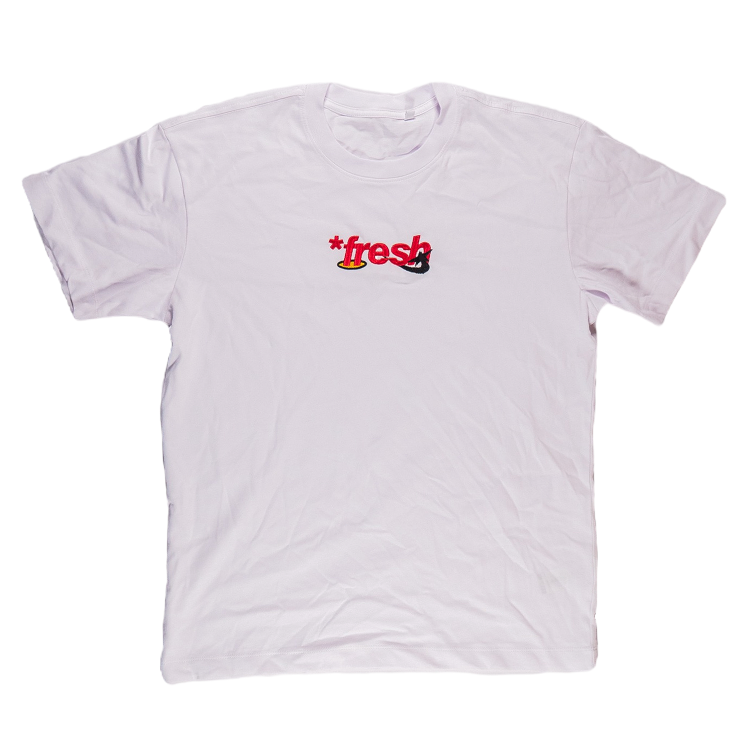 Fresh Asterisk Unisex Embroidered White Heavyweight T-Shirt