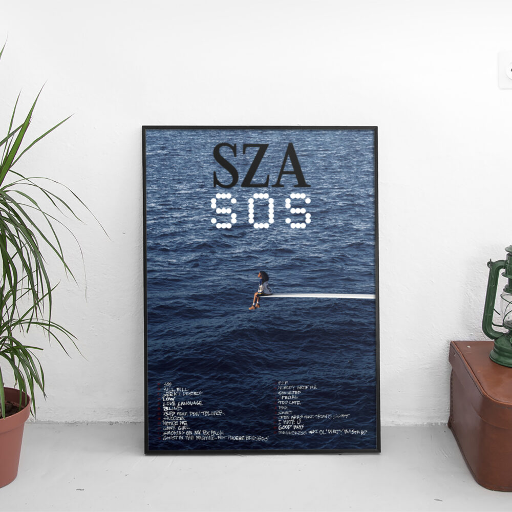 SZA - SOS Tracklist Poster