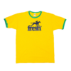 Fresh Canter Screen-Printed Gold/Green Ringer T-Shirt