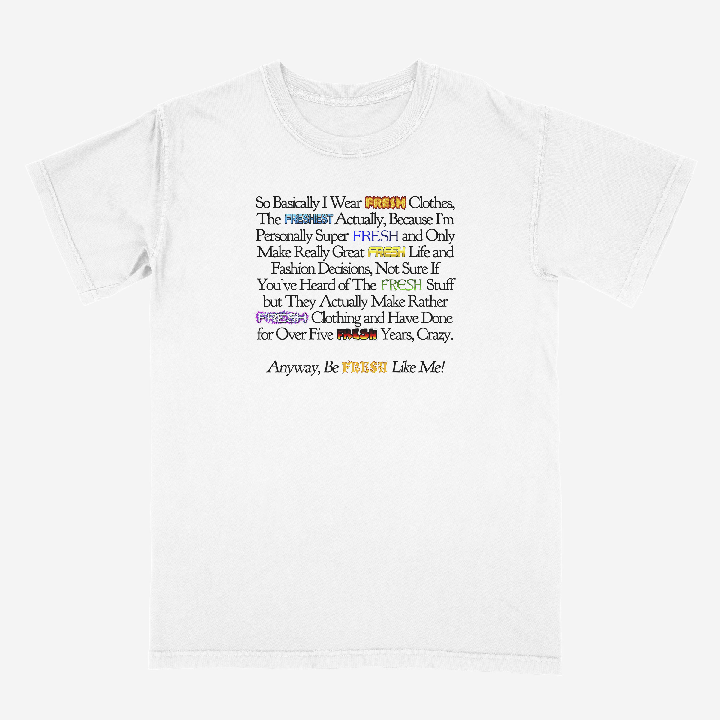 Cool Text Monologue Heavyweight Unisex T-Shirt