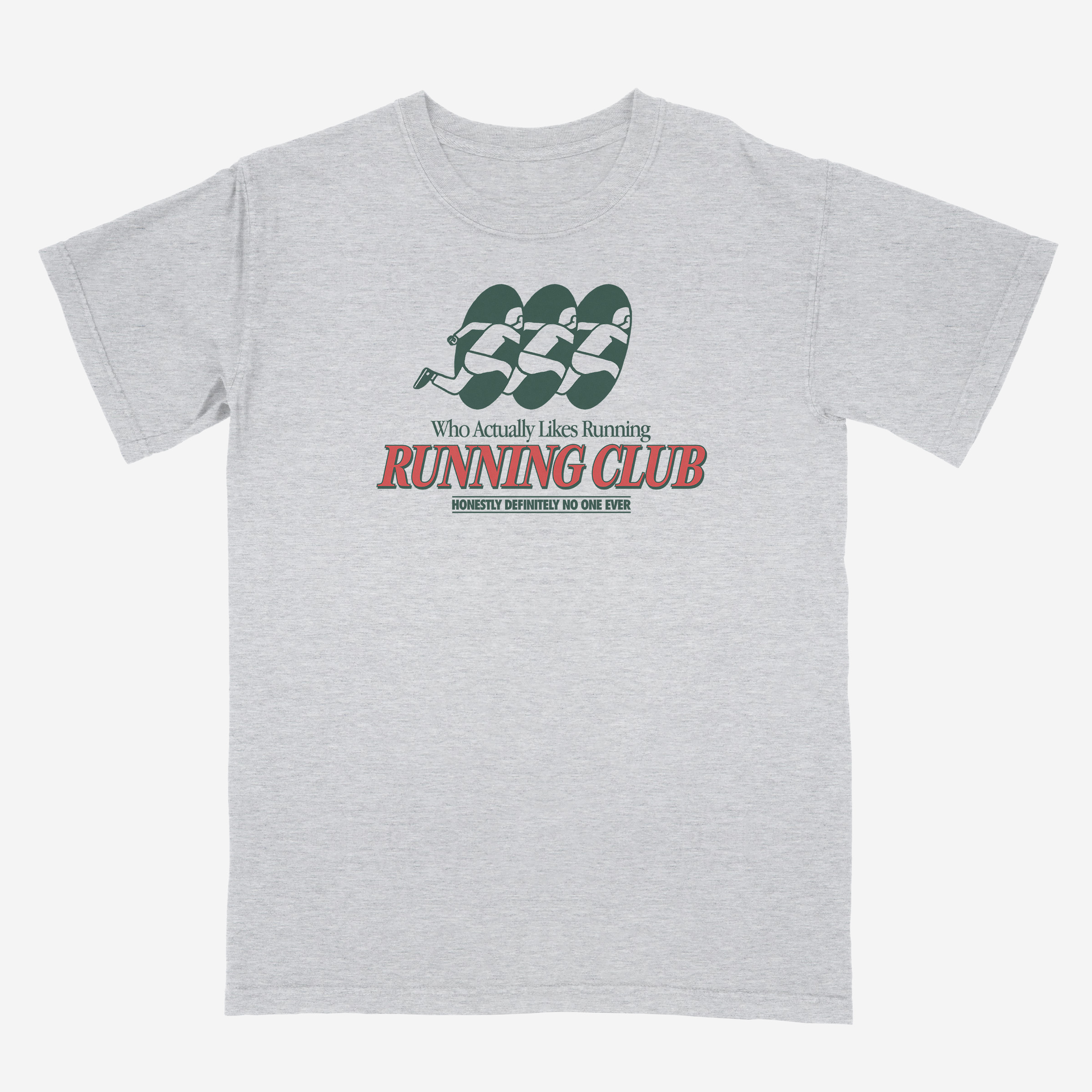 Who Actually Likes Running - Running Club Heavyweight Unisex T-Shirt
