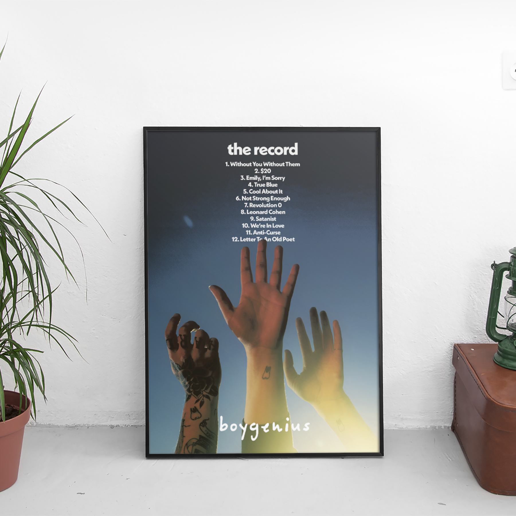 boygenius - the record Tracklist Poster