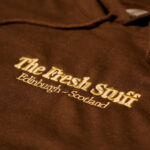 The Fresh Stuff - Scotland Embroidered Unisex Hoodie (Brown)