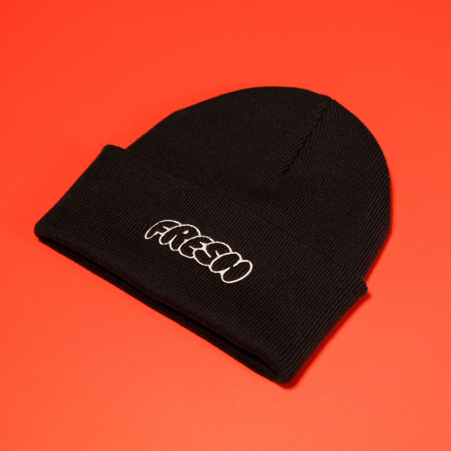 Fresh Bubble Embroidered Beanie (Navy)